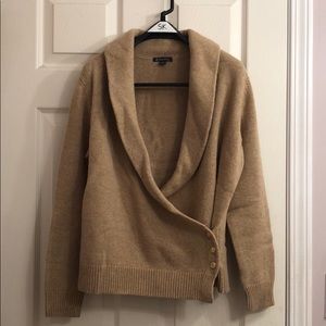 Brooks Brothers Women’s Camel Hair Wrap Sweater